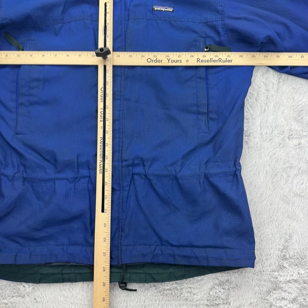 Vintage Patagonia Glacier Runner Jacket Mens Small Blue Long Sleeve Snap Zip-Up